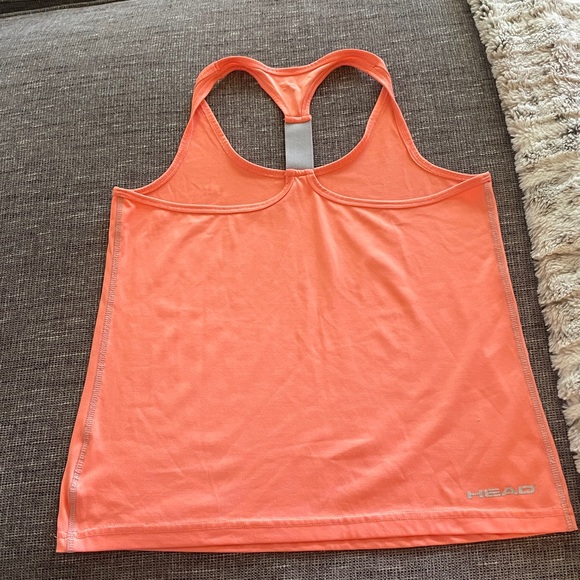 Orange Racerback Workout Tank - Picture 2 of 4